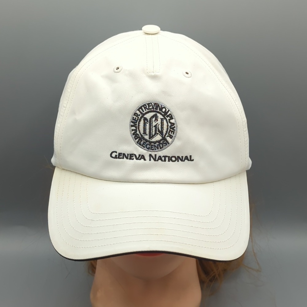 Geneva National Palmer Trevino Golf Club Hat Cap Adidas OSFM Strapback White